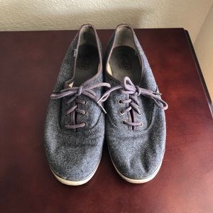 KEDS gray wool sneakers, size 8.5